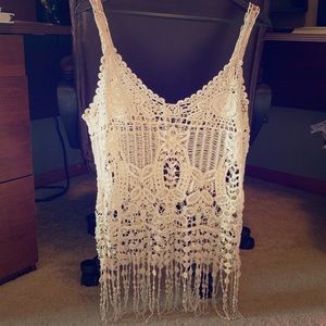 TILLY’S Crochet tank top☀️